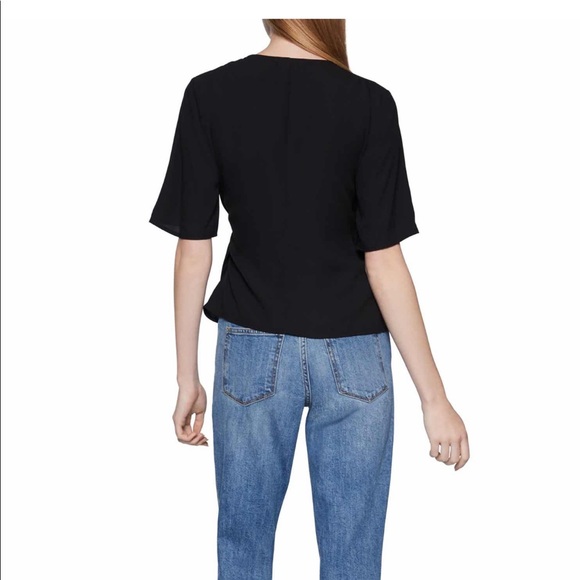 BCBG • Black Wrap Top • XXS - Picture 3 of 6